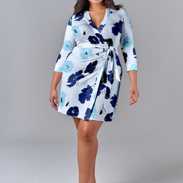 Rachel Wrap Dress | Sapphire Poppies
