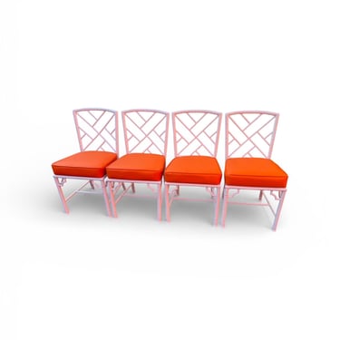 Vintage Meadowcraft faux bamboo cast aluminum chairs 