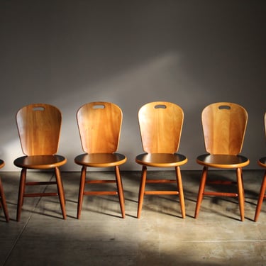 Carlos Motta "São Paulo" Dining Chairs, Set of 6, 1980s