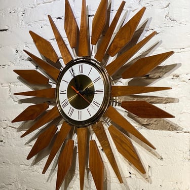 Seth Thomas Starburst / Sunburst Wall Clock 