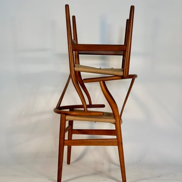 Pair of  Vintage Hans Wegner Wishbone Chairs for Carl Hansen
