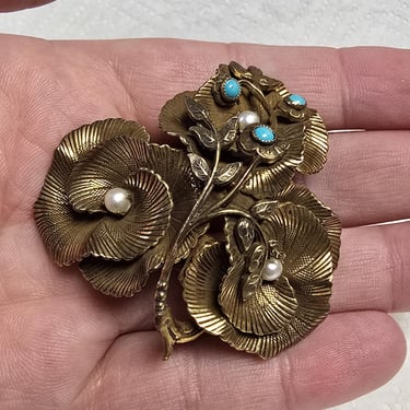 1950s Sandor Flower Brooch 
