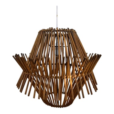 French Bamboo Pendant Light