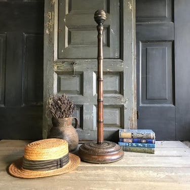 French Millenary Hat Stand, Wig Stand, Faux Bamboo, Shop Boutique Display, Antique 