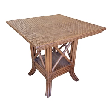 Coastal Square Rattan Dining Table 