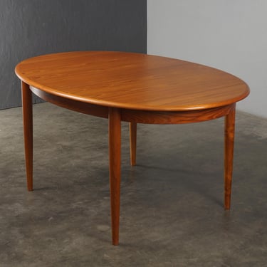 Restored Gudme Oval Teak Dining Table - Mid-Century Danish Modern 