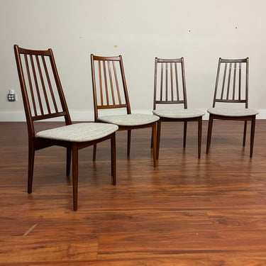 Danish Modern Teak Dining Chairs Set of 4
