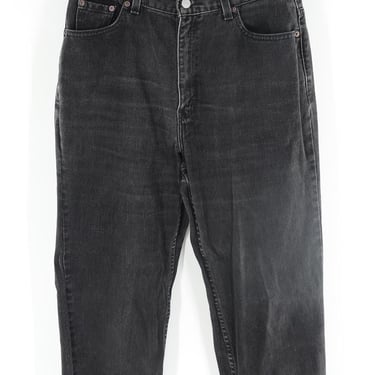 Vintage 1990s Levi's 512 Slim Taper Skater Jeans Washed Black Women's Size 14 