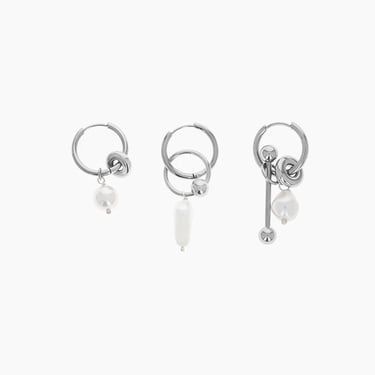 Justine Clenquet Palmer Earrings Set of 3