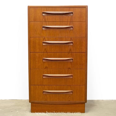 G-Plan "Fresco" Teak Tall Dresser / Chest of Six Drawers - #B67