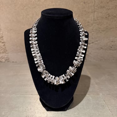 Vintage Modernist Brutalist Articulated Bone Collar Necklace Nanna Ditzel Era 