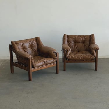 Vintage Brazilian ‘Amazonas’ Lounge Chairs in Rosewood by Jean Gillon 