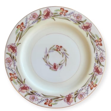 Vintage Garland Pattern B&B Plate By Aladdin, Midcentury Made In Occupied Japan 