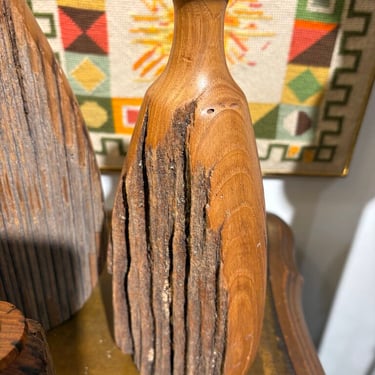 Mcm live edge hand turned medium vase