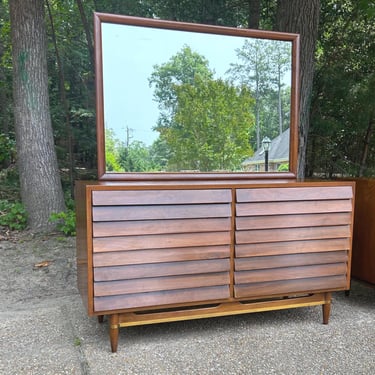 Mid Century Dresser  - Dania for American of Martinsville with mirror 