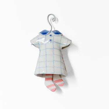 Nerikomi Porcelain Dress Hanging Bell