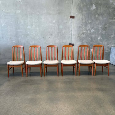 Set of 6 Mid Century Teak Dining Chairs