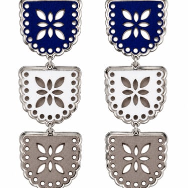 Dallas Gameday Papel Picado Earrings