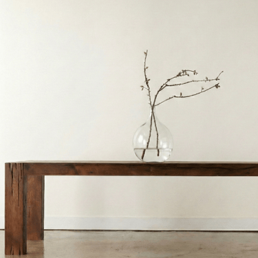 Reclaimed Oak Parsons Style Dining  Table