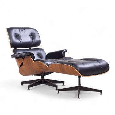 Charles and Ray Eames for Herman Miller Mid Century Walnut Eames Lounge Chair with Ottoman - mcm 