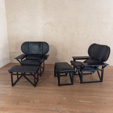 Pair of Unusual Pair 1980s Plantation Style Chairs