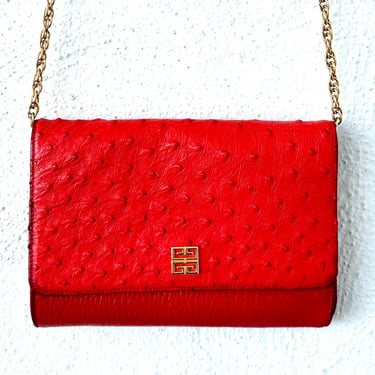 Vintage Givenchy Leather Bag Convertible Shoulder Purse Clutch Handbag 