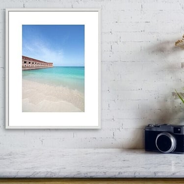 Florida Print, Beach Wall Art, Travel Wall Print, Florida Keys Print, National Park Photo, Dry Tortugas National Park, Florida Keys Wall Art 