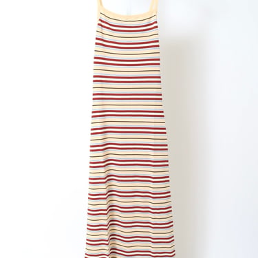 Doris Midi Dress - Cila Stripe Butter