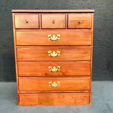 Petite 3 Drawer Mcm Wood Dresser