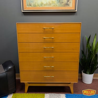 Mid-Century Modern highboy dresser by Rway