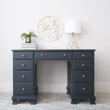 A Handsome Ethan Allen Desk in Ash