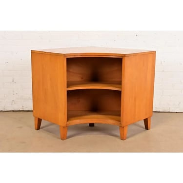 Leslie Diamond for Conant Ball Mid-Century Modern Solid Birch Corner Bookcase, 1950s