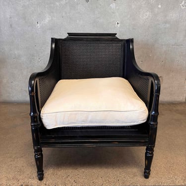 Faux Bamboo & Cane Lounge Chair