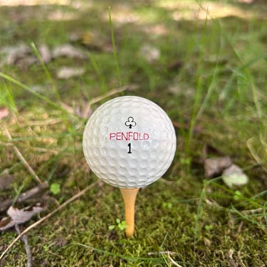 Vintage Penfold 1 St. Andrews-Branded S-90 Club Suit Golf Ball, Old Course St. Andrews, Red Text 