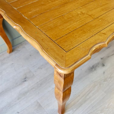 Ethan Allen Legacy Dining Table with 2 Leaves, French Country Extension Table Seats 10-12, Custom Refinish in ANY Paint Stain or Lacquer
