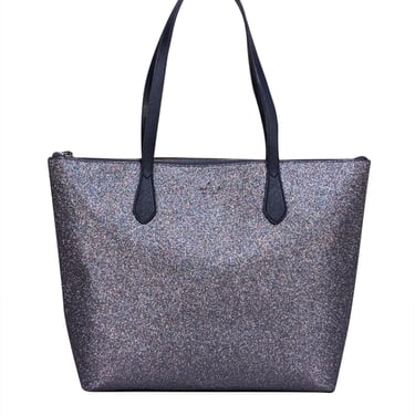 Kate Spade - Slate Blue Glitter Tote Bag