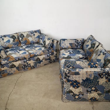 Pair of 1970&rsquo;s Mid-Century Modern Loveseats 