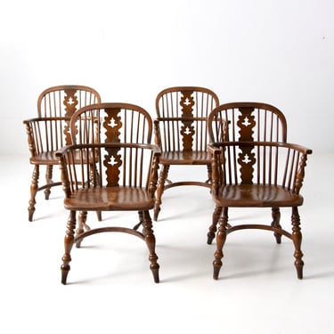 vintage Conant Ball colonial revival dining chairs - set of 4 