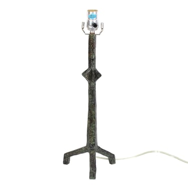 Vintage Sculptural Brutalist Table Lamp after Giacometti