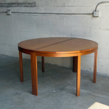 Round Dining Table Christian Hvidt for Søborg Møbelfabrik – Danish Modern Teak Table 