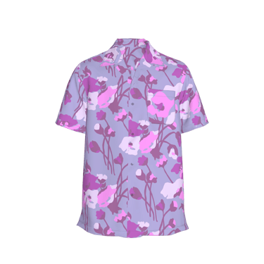 Carter Cabana Shirt | Dini's Rustic Floral Pink on Pink