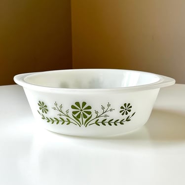 Vintage 1960s Glasbake 2 Quart Casserole Dish 