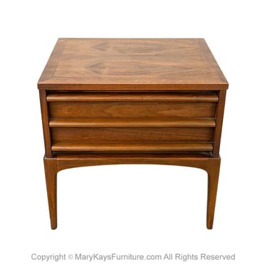Mid-Century Lane Rhythm Series Walnut Nightstand End Table 