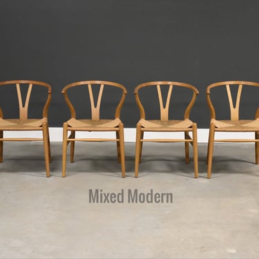 Hans J. Wegner CH24 Wishbone Dining Chairs - Set of 4 
