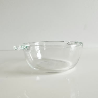 Pyrex Originals Clear Glass Individual Ramekin 10oz #018 & 20oz #019 USA Vintage 1950s 