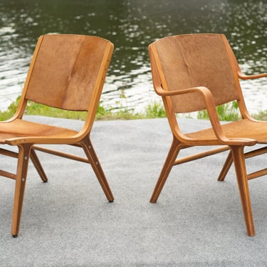 Pair of Peter Hvidt & Orla Molgaard Nielsen for Fritz Hansen 