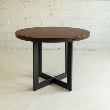 Round Workbench Dining Table