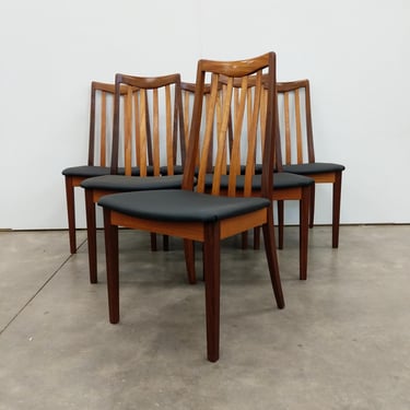 Set of 6 Vintage Mid Century Modern Teak Dining Chairs by G Plan 