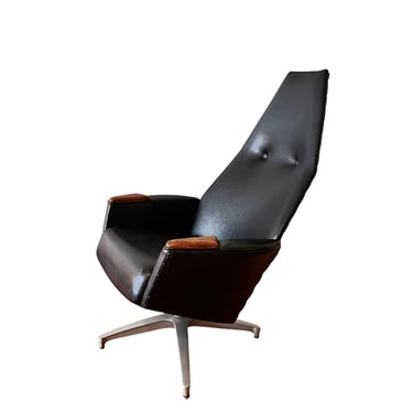 Adrian Pearsall High-Back Swivel Lounge Armchair