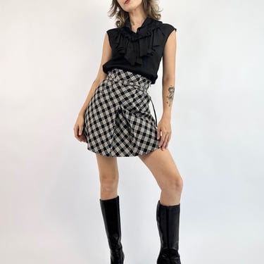 Christian Dior Cross My Mind Plaid Skirt